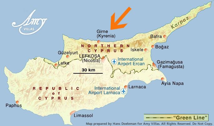 North Cyprus Map And Location Choosing Guide